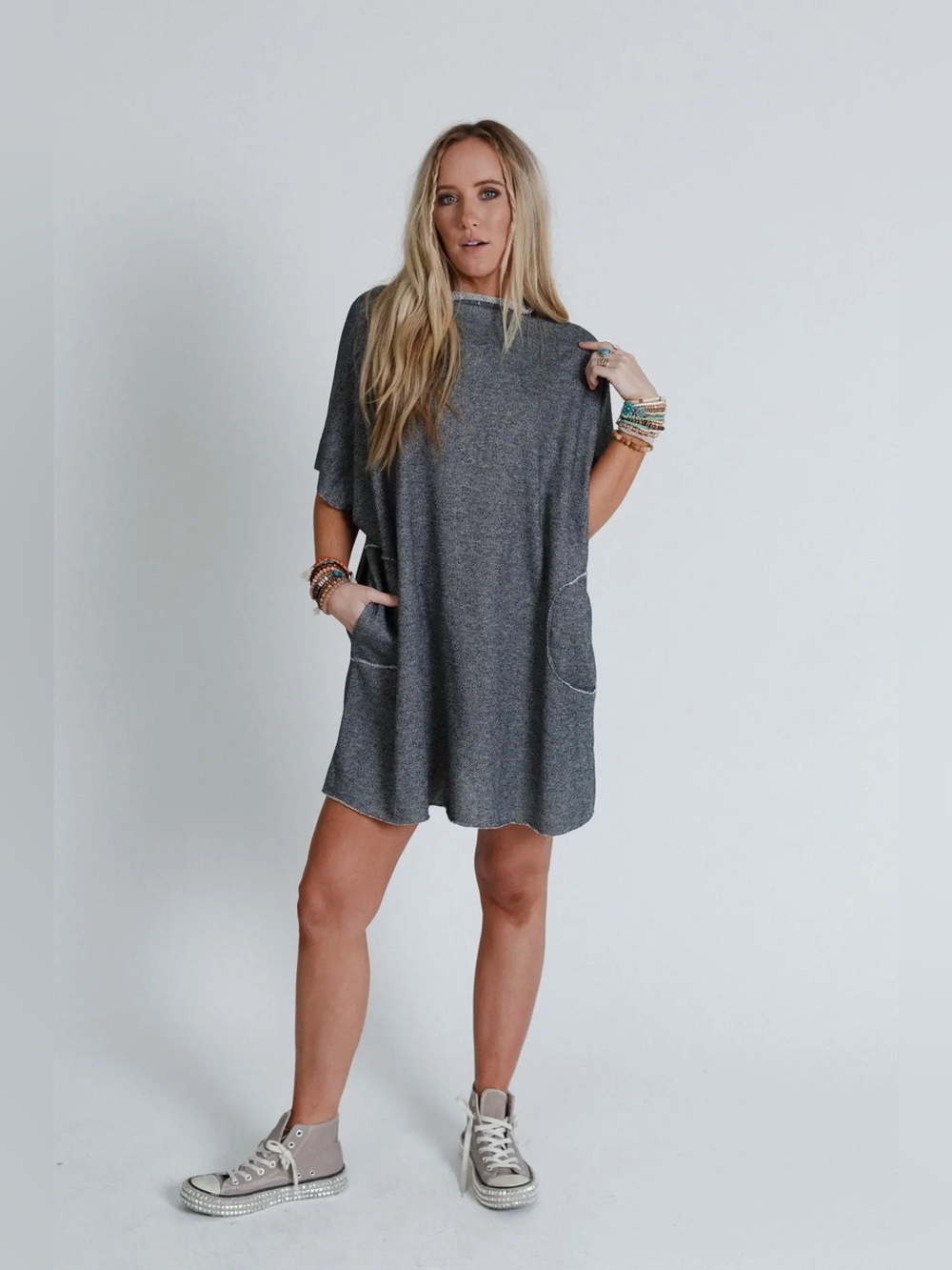 Three Bird Nest “The Nest Laid Back Luxe Dress” | Black
